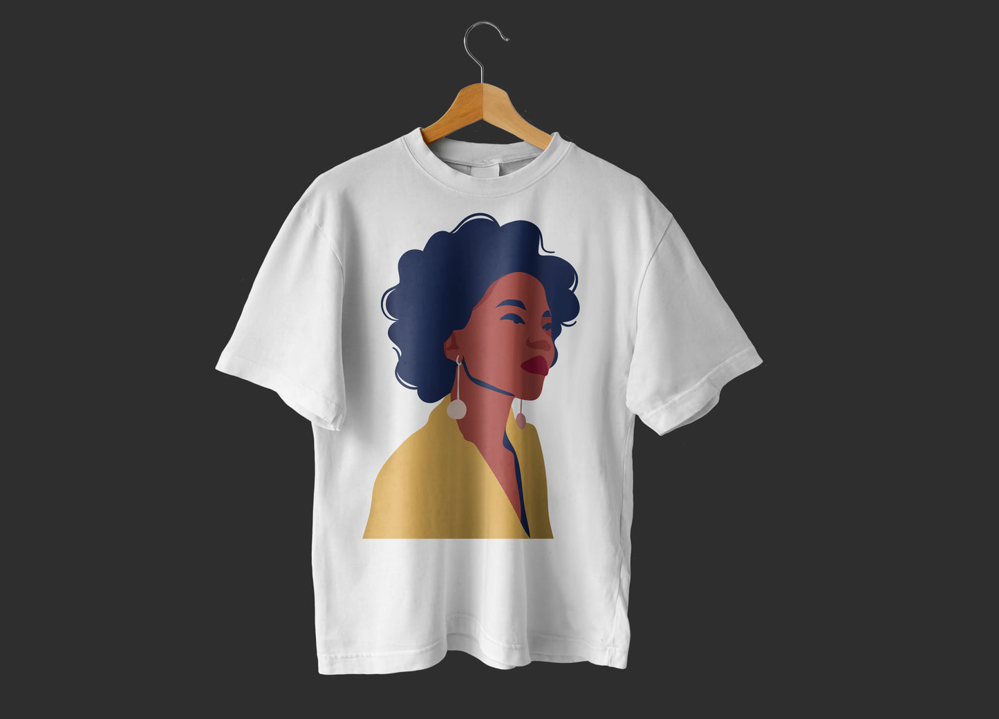 Girls Plus Size Curly Hair Women Graphic T-Shirt