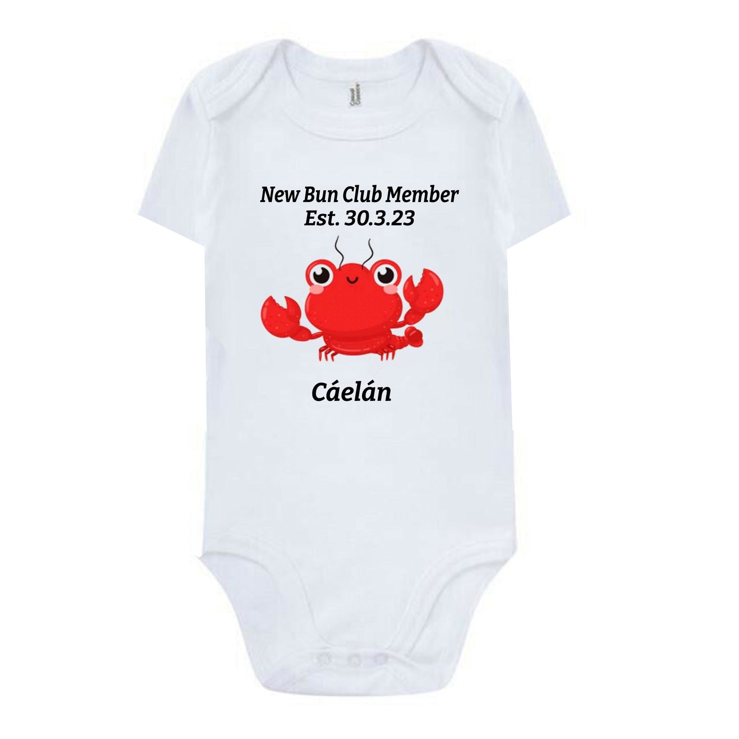customised baby grow