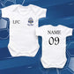 Personalised Football Baby Bodysuit