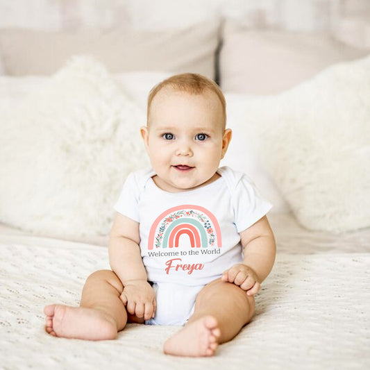 Personalised Hello World Babygrow Sleepsuit