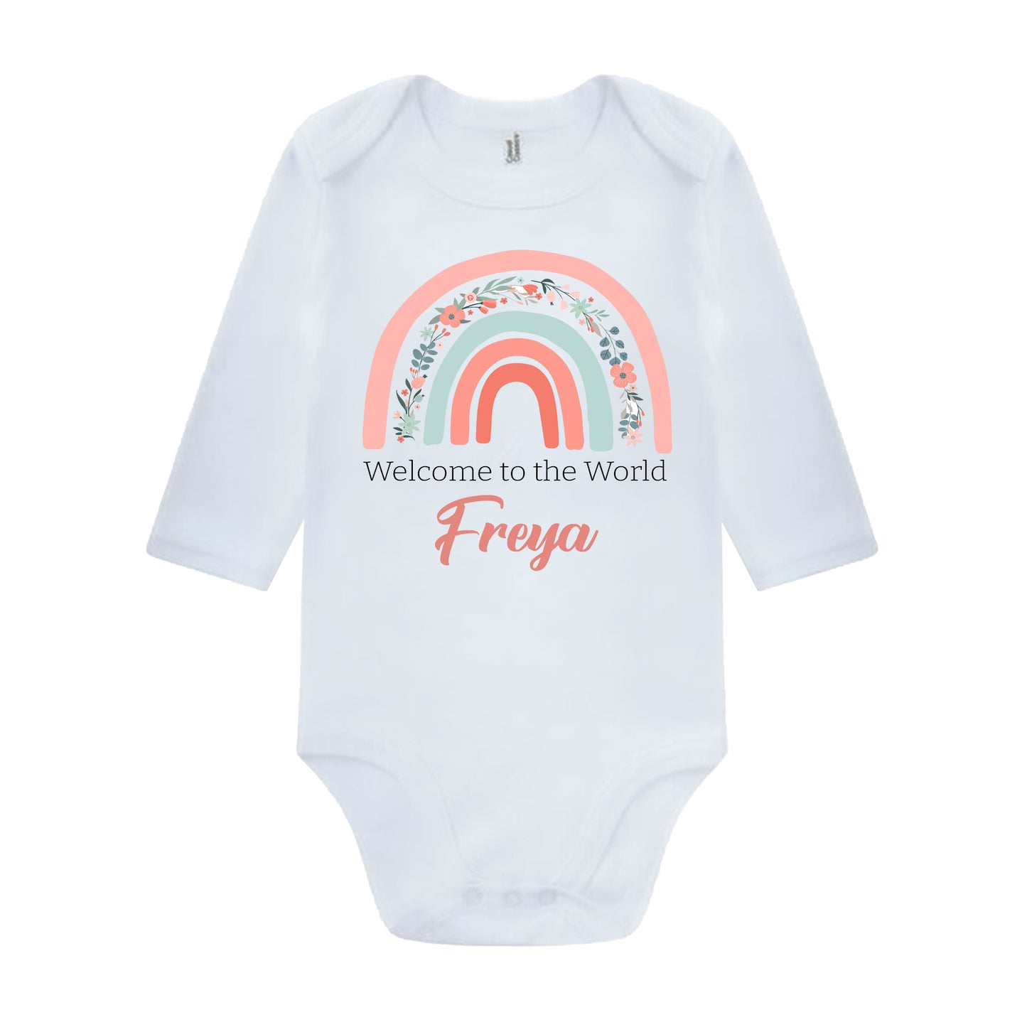 Personalised Hello World Babygrow Sleepsuit