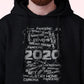 Men's Block Chain 2020 Fleece Pullover Long-sleeved Printed Hoodie