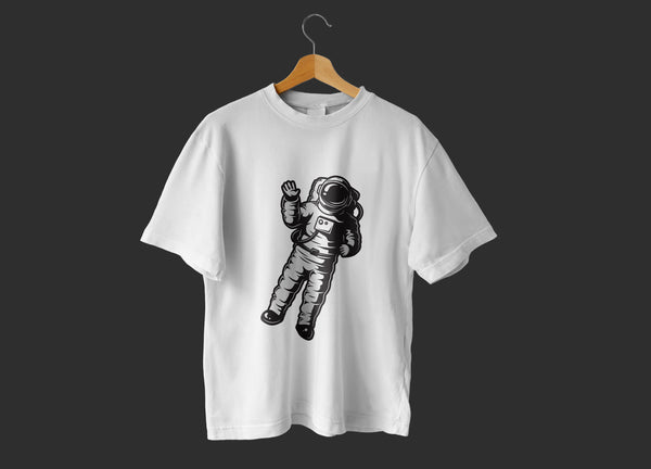 Astronaut Doodle Graphic T-Shirt