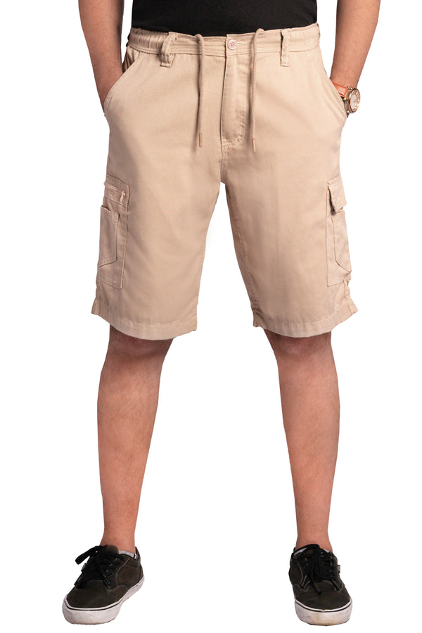 Men Cargo Combat Patch Pocket Sand Shorts
