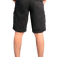 Men Cargo Combat Patch Pocket Black Shorts