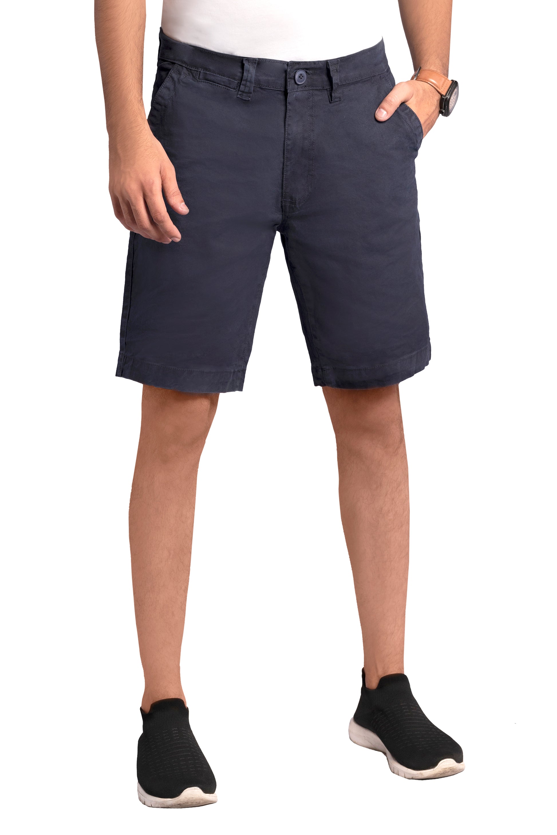 Men’s Stretchable Chino 4 Pockets Navy Shorts