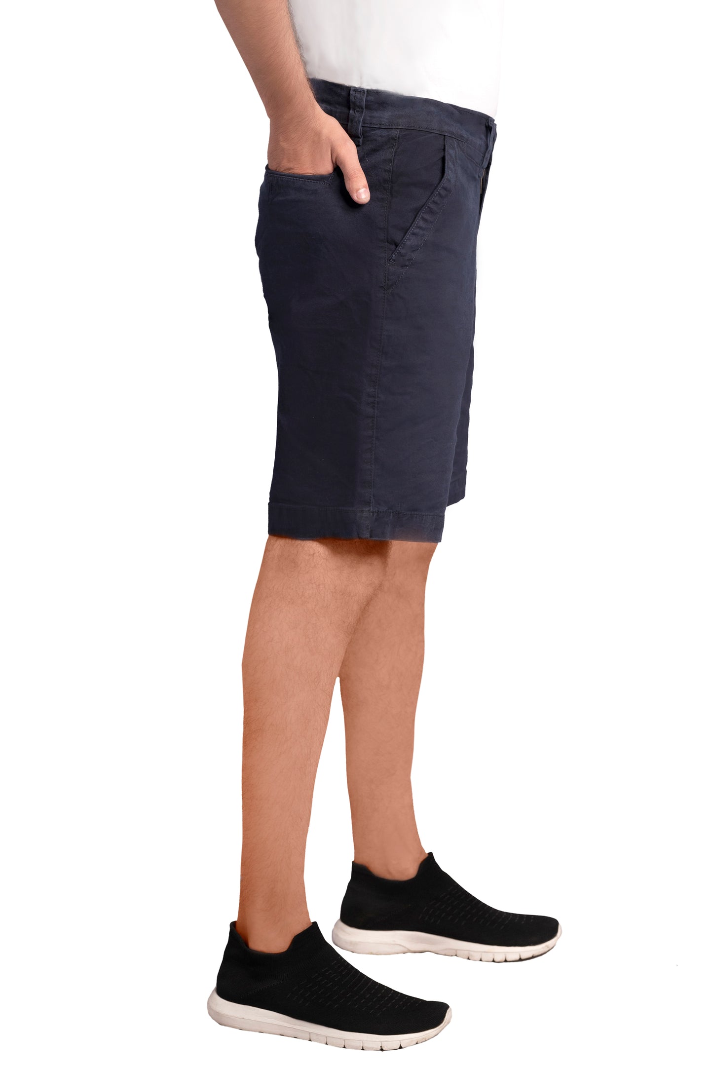 Men’s Stretchable Chino 4 Pockets Navy Shorts