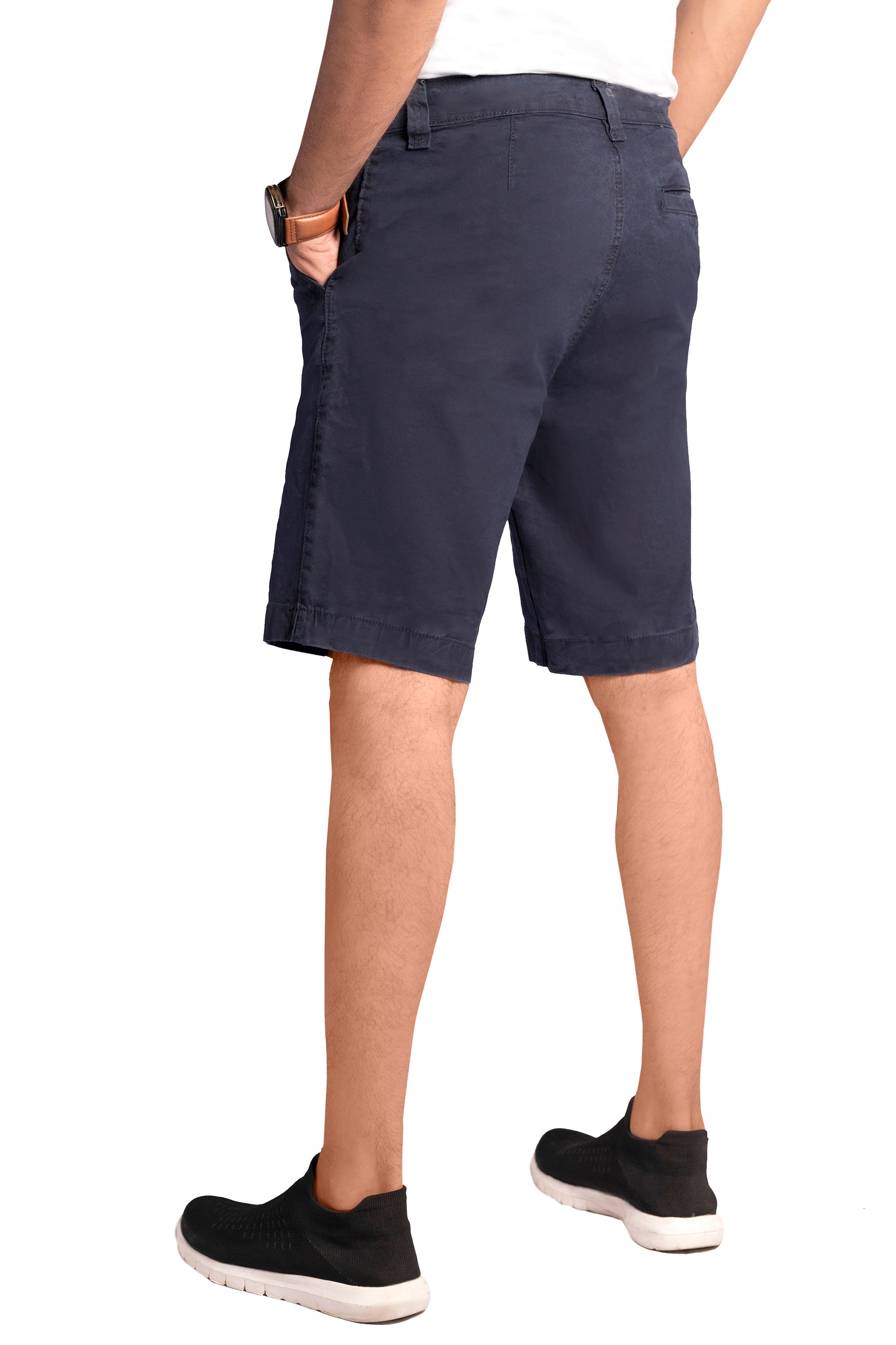 Men’s Stretchable Chino 4 Pockets Navy Shorts