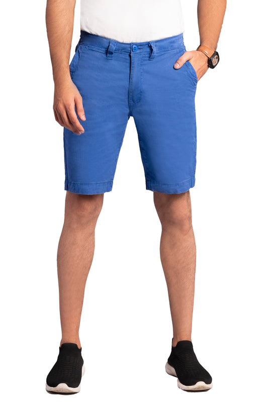 Men’s Stretchable Chino 4 Pockets Royal Blue Shorts