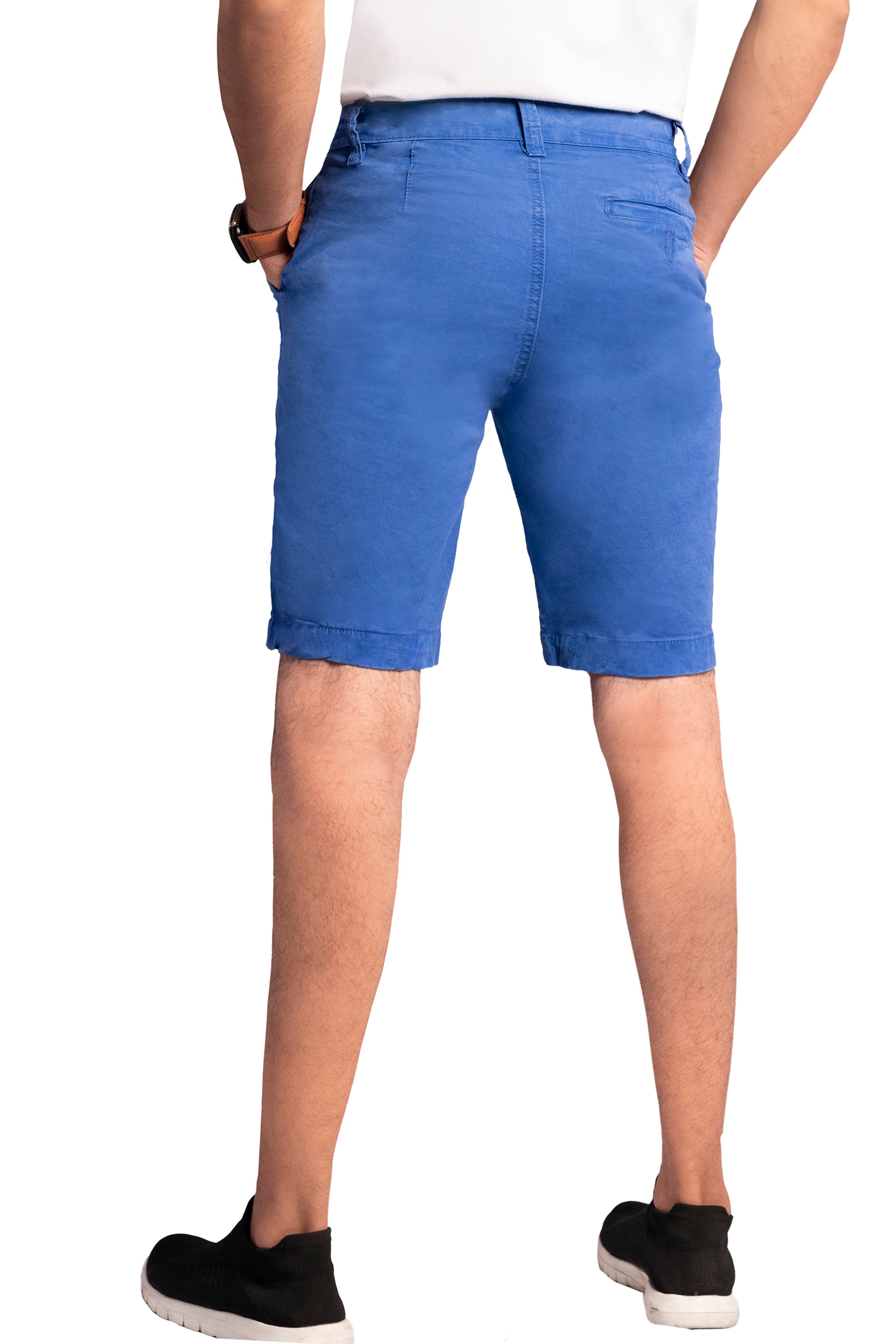 Men’s Stretchable Chino 4 Pockets Royal Blue Shorts