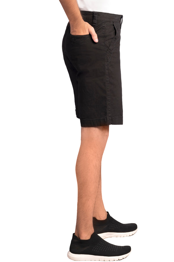Men’s Stretchable Chino 4 Pockets Black Shorts