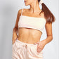  BASIC CROP TOP AND SHORT SET WITH SCRUNCHIE