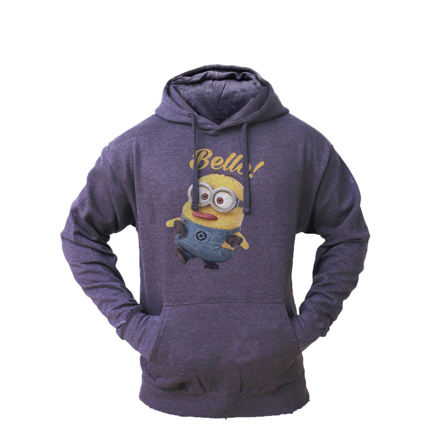 Men's Minion Fleece Pullover Long-sleeved Printed Hoodie