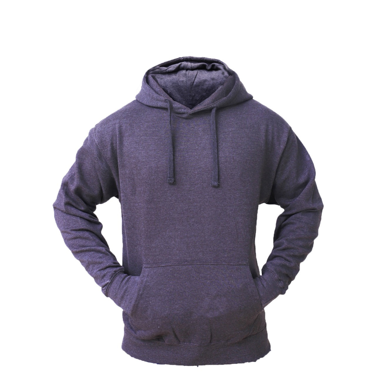 Men's Fleece Pullover Long-sleeved Plain Hoodie