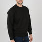 Mens-Plain-Fleece-Sweatshirt-Sweater-Black