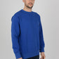 Mens-Plain-Fleece-Sweatshirt-Sweater-Royal-Blue