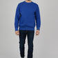 Mens-Plain-Fleece-Sweatshirt-Jumper-Royal-Blue