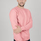 Mens-Plain-Fleece-Sweatshirt-Jumper-Pink