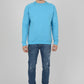 Mens-Raglan-Sweatshirt-Jersey-Azure-Blue