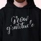 Men's 'Grow Gratitude' Fleece Pullover Long-sleeved Printed Hoodie