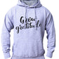 Men's 'Grow Gratitude' Fleece Pullover Long-sleeved Printed Hoodie
