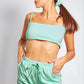  BASIC CROP TOP AND SHORT SET WITH SCRUNCHIE