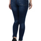 Mid Rise Skinny Fit Jeans - Deep Blue