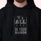 Men's 'It's All in Your Hands' Fleece Pullover Long-sleeved Printed Hoodie
