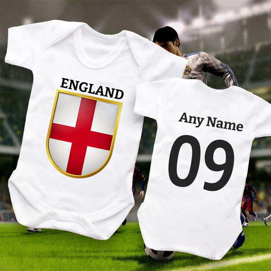 Personalised Football Baby Grow