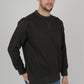 Mens-Plain-Fleece-Sweatshirt-Jersey-Dark-Grey