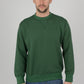 Mens-Plain-Fleece-Sweatshirt-Jersey-Bottle-Green