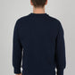 Mens-Plain-Fleece-Sweatshirt-Casual-Navy