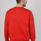 Mens-Plain-Fleece-Sweatshirt-Casual-Red