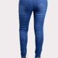 Plus Size Denim Raw Hem Jeans