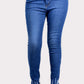 Plus Size Denim Raw Hem Jeans