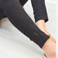 Plus Size Black Curve Embroidered Hem Denim Jeans