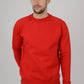 Mens-Raglan-Sweatshirt-Jumper-Red
