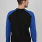 mens black and royal blue colour jumper sweatshirt top