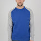 mens sweatshirt colour black jumper royal blue and grey