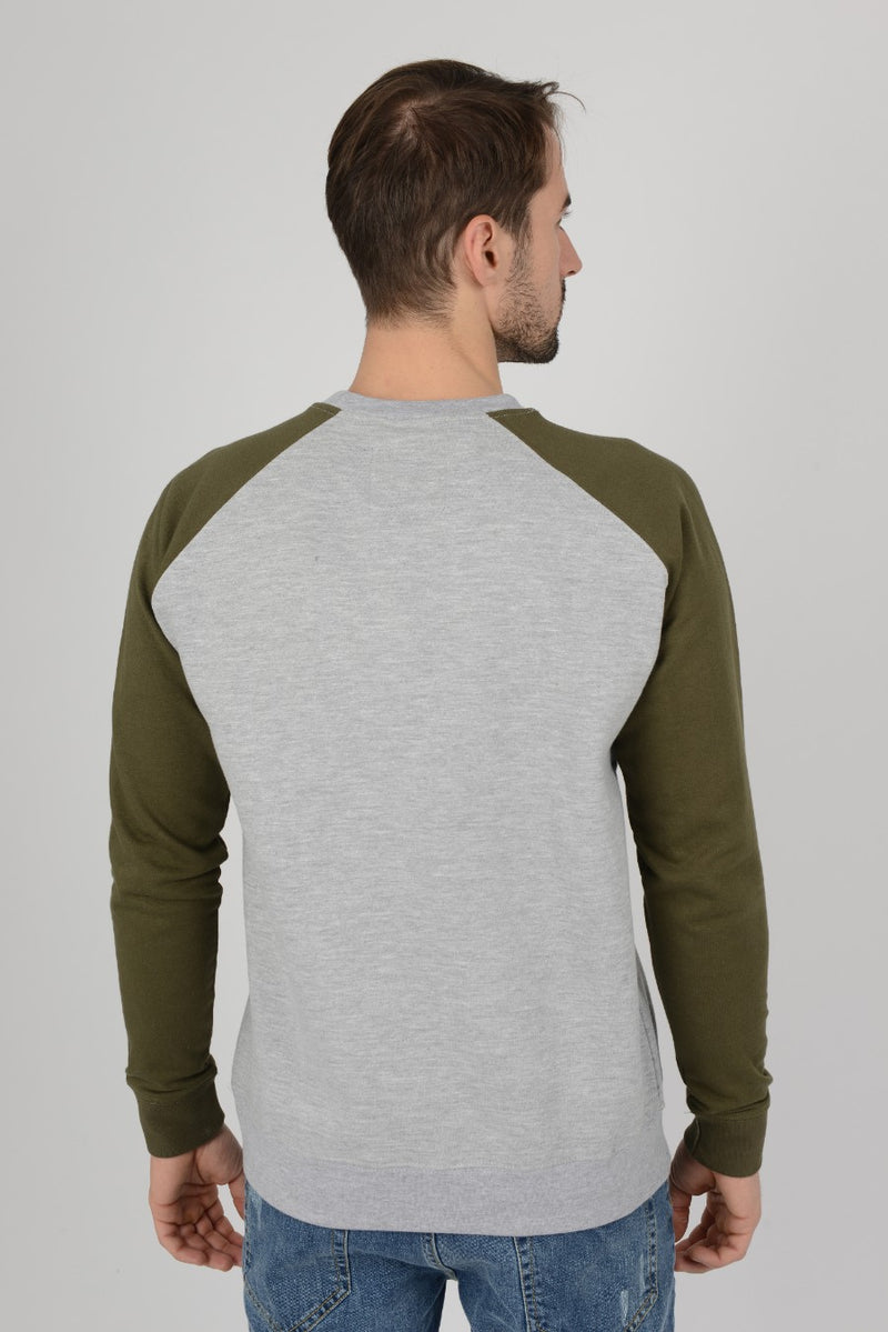 sweatshirt two colours jumper top pull over sweat