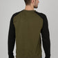 Mens Colourblock Raglan Sweatshirt Top