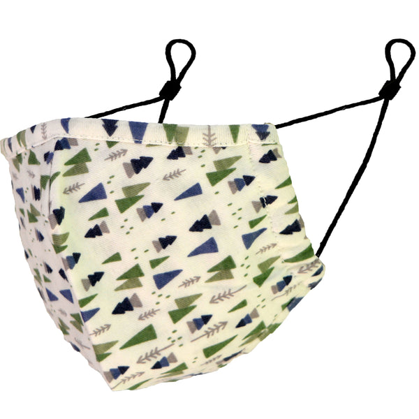 Reusable Ultra-light Organic Cotton Face Mask - Douglas Fir forest
