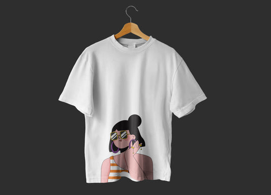 Glasses Girl Plus Size T-Shirt