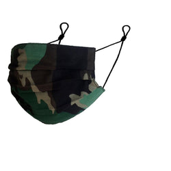 Reusable Cotton Pleated Mask - Camo