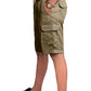 Men Cargo Combat Patch Pocket Green Shorts