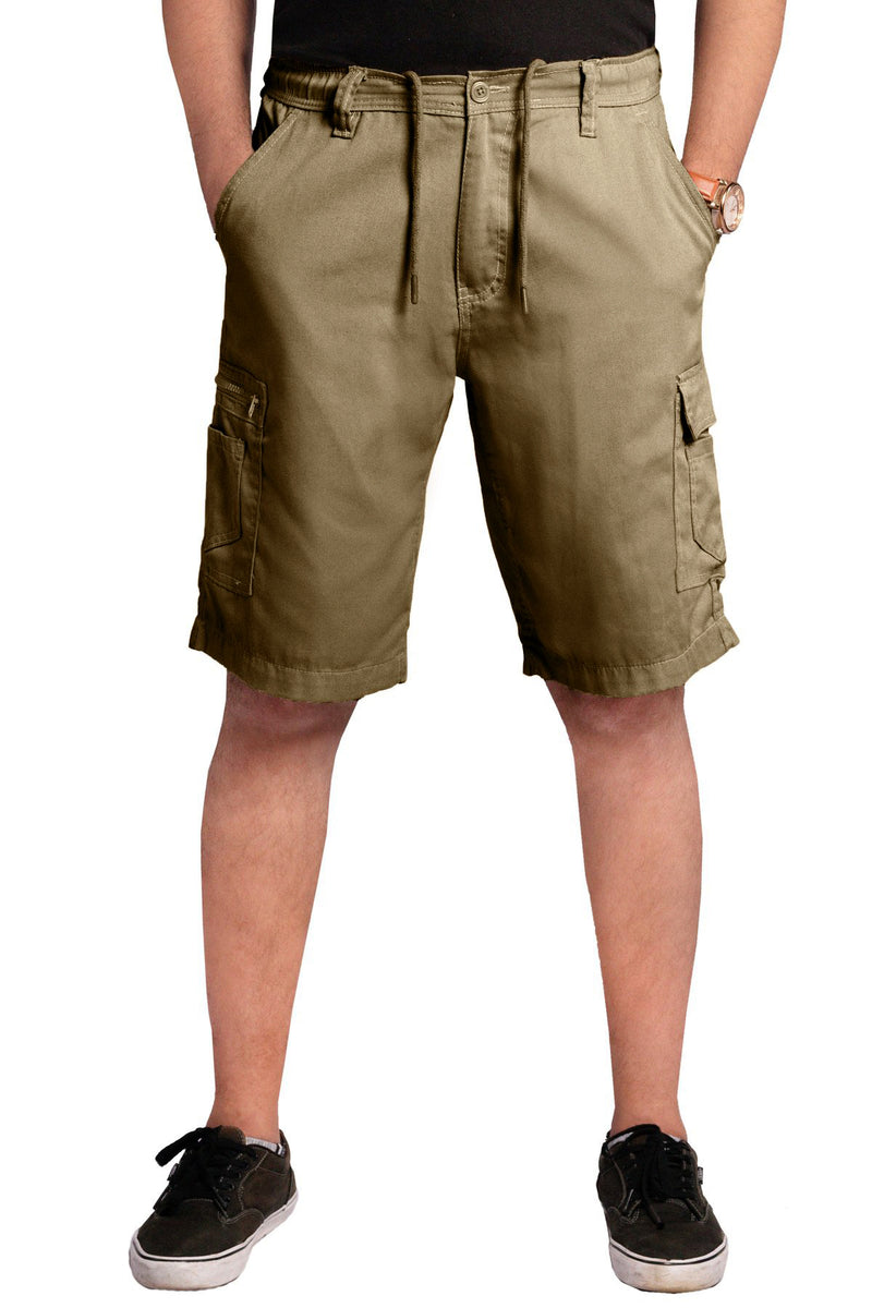 Men Cargo Combat Patch Pocket Shorts