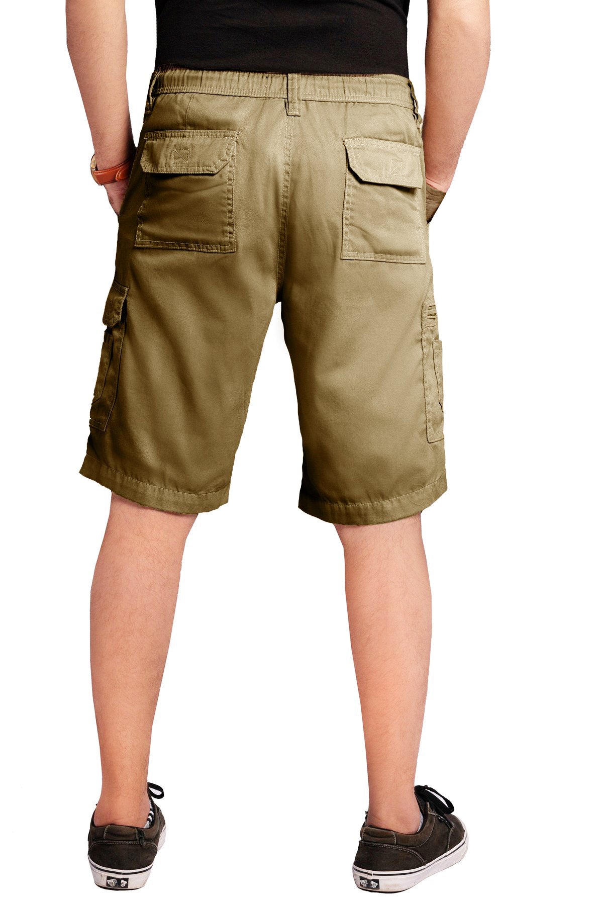 Men Cargo Combat Patch Pocket Shorts