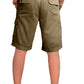 Men Cargo Combat Patch Pocket Green Shorts