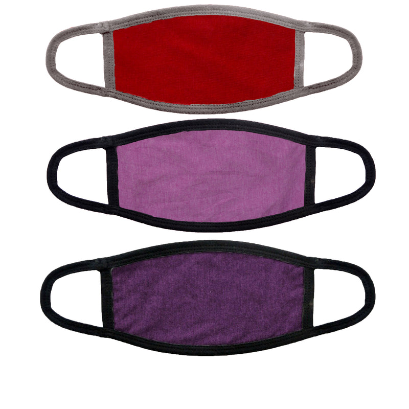 Pack of 3 Plain Masks