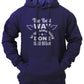 Men's 'The Best Way' Fleece Pullover Long-sleeved Printed Hoodie